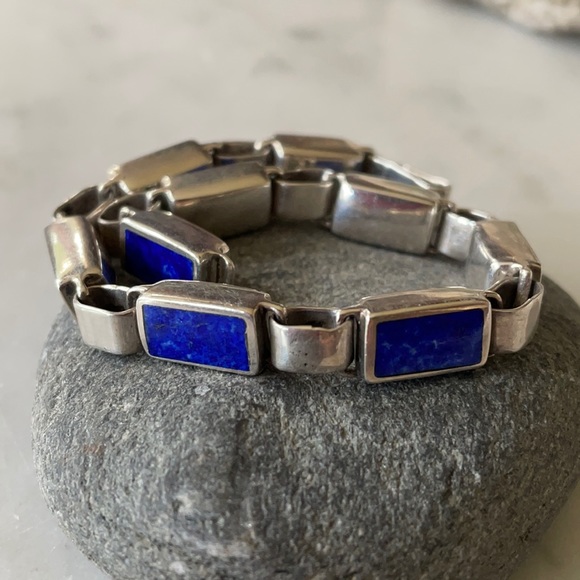 Christin Wolf Lapis Link Vintage Bracelet - Picture 12 of 15